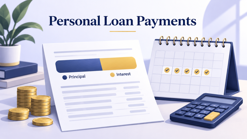 How personal loan payments work, including principal, interest, monthly payments, and repayment schedule