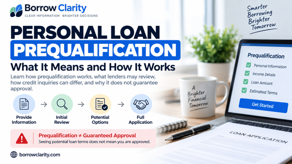 Personal loan prequalification