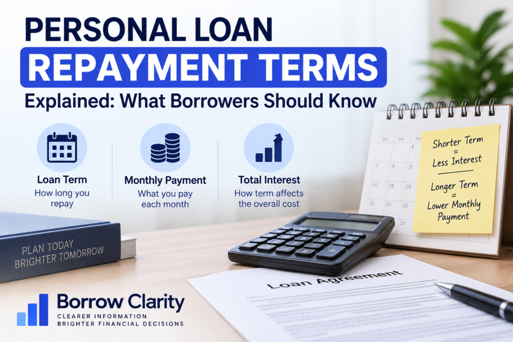 Personal loan repayment terms