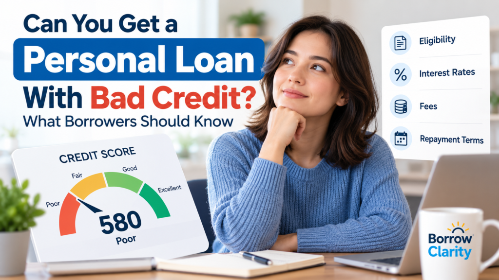 Personal loan with bad credit options and borrowing considerations